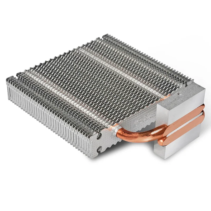 Pccooler N80 2 медная тепловая трубка northbridge cooler southbridge Охлаждающий радиатор для материнской платы поддерживающая конструкция 80 мм вентилятор процессора