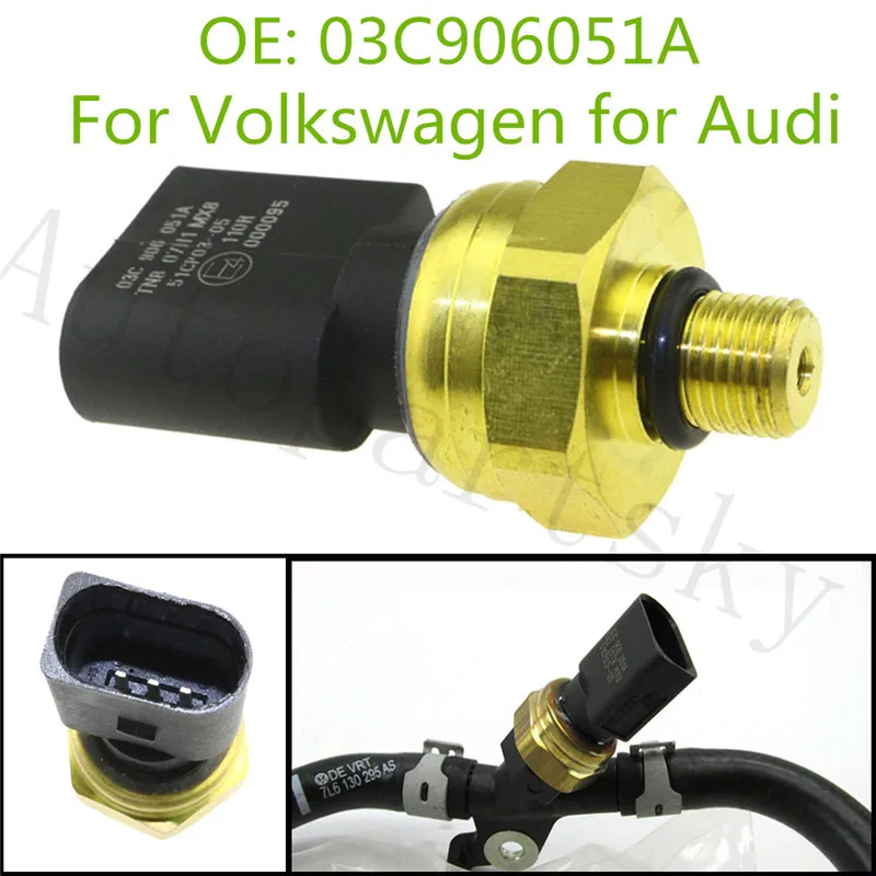 Датчик давления впрыска топлива OEM 03C906051A для Audi A8 Quattro Q7 Volkswagen VW Touareg 03C 906 051A 51CP03-05