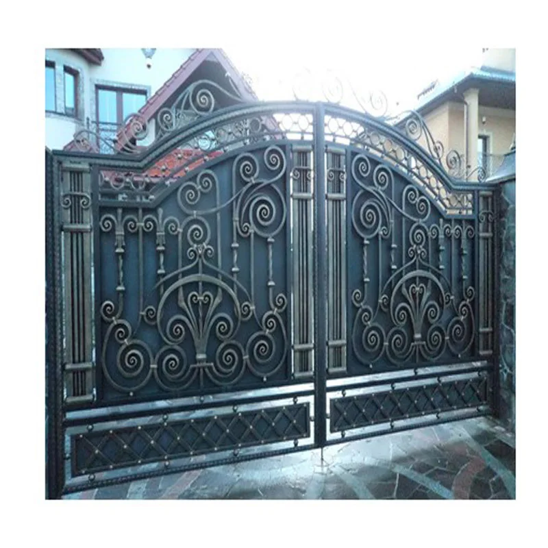 New Design Cheap Double Wrought Iron Gates Models For Homes Doors