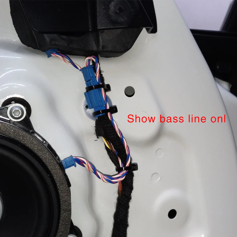 Car subwoofer Wiring fit for BMW F10 F11 F07 F20 F30 F32 F25 G30 speaker adapter horn harness bass low range line cable audio speaker adapter