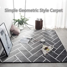 Фланелевый утепленный черный ковер для спальни, мягкий мультяшный Детский ковер в скандинавском стиле, напольный коврик татами, большой Противоскользящий