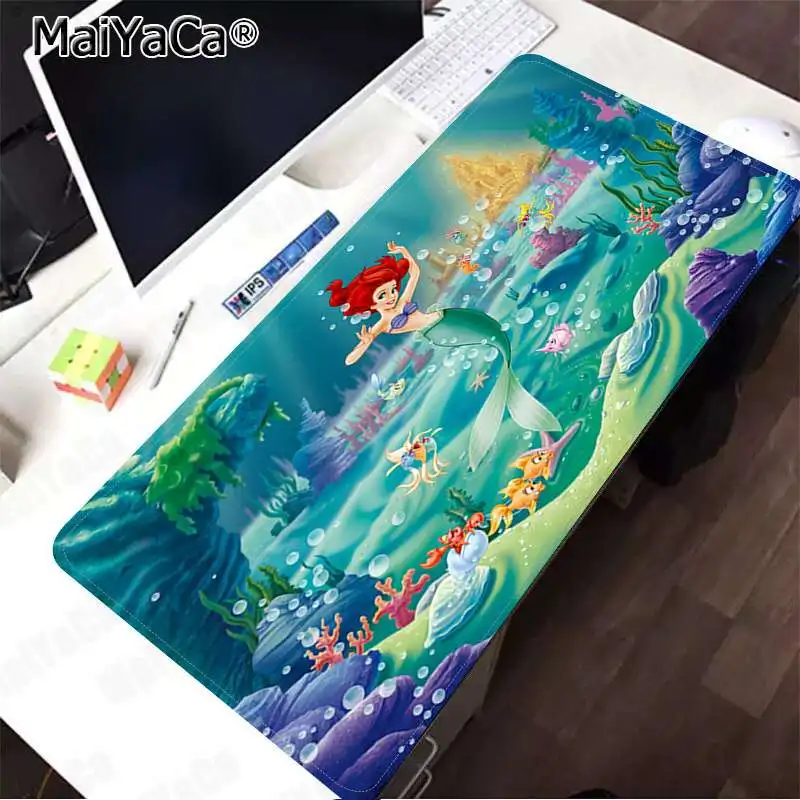 Lock Edge 30x80cm MaiYaCa Высокое качество Русалка Принцесса уникальная настольная панель коврик для игровой мыши большой коврик для мыши клавиатуры коврик - Цвет: Lock Edge 30x80cm