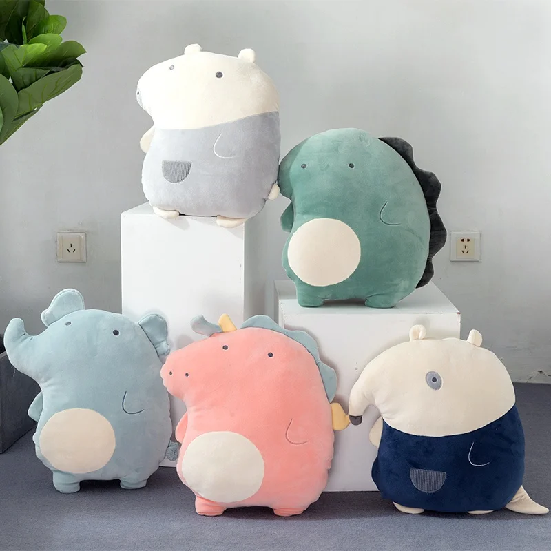 

Lovely Super Soft Plush Pillow Elephant Bear Fox Dinosaur Unicorn Anteater Stuffed Animal Cushion Doll Toy Baby Sleeping Pillow
