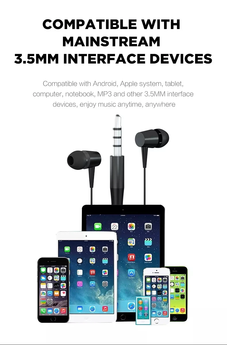 DIHU M27In-Ear наушники HiFi стерео проводные наушники 3,5 мм 1,2 м черный