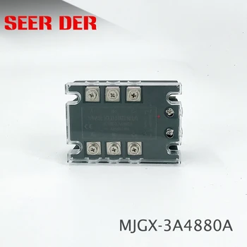 

Three Phase Solid State Relay DC Control AC MJGX-3D4880A 80A 60A Actually 3-32VDC TO 24-380VAC SSR Solid State Relay