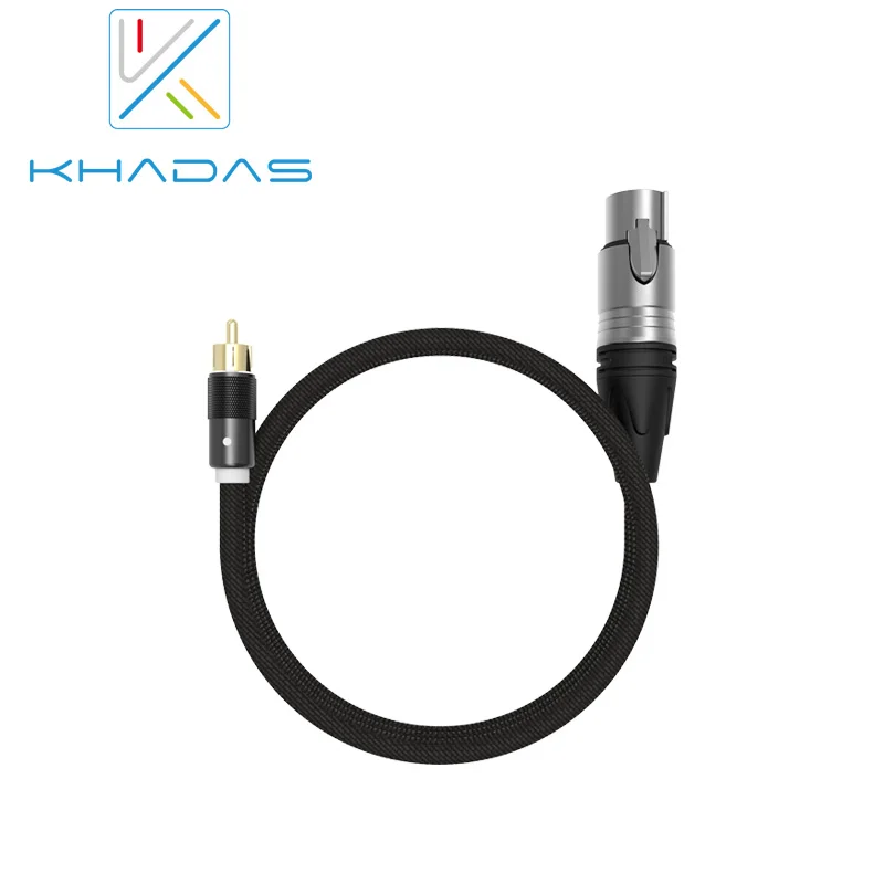 Khadas Bal-RCA to XLR-3 Male 1.0-Metre/0.2-Metre Design for