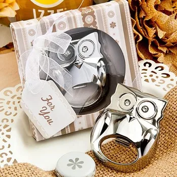 

20pcs/Lot Owl Style Bottle Opener Stainless-Steel Owl Bottle Opener Wedding Favors Party Souvenir Wholesale Bottle Opener Gift