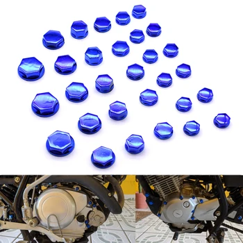 

30 Pcs/set Motorcycle Screw Nut Bolt Stopper Decoration Ornamental Moldings Screw Cap For Yamaha FZ6 FZ6R FZ8 FZ1 XJ6 R3 R6 R25