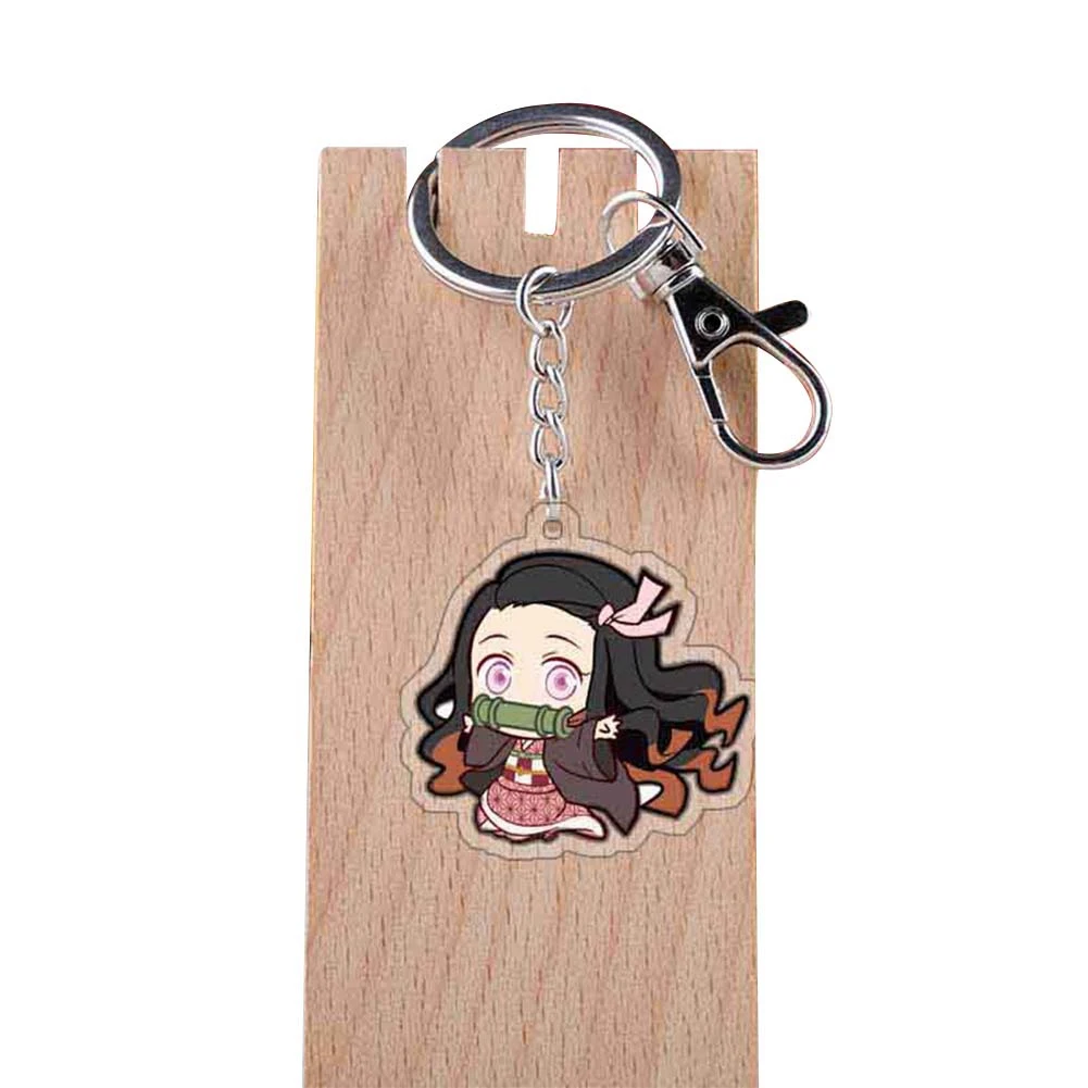 Аниме Demon Slayer: Kimetsu no Yaiba Kamado Tanjirou Брелоки для ключей акриловые - Цвет: KEY4784H03