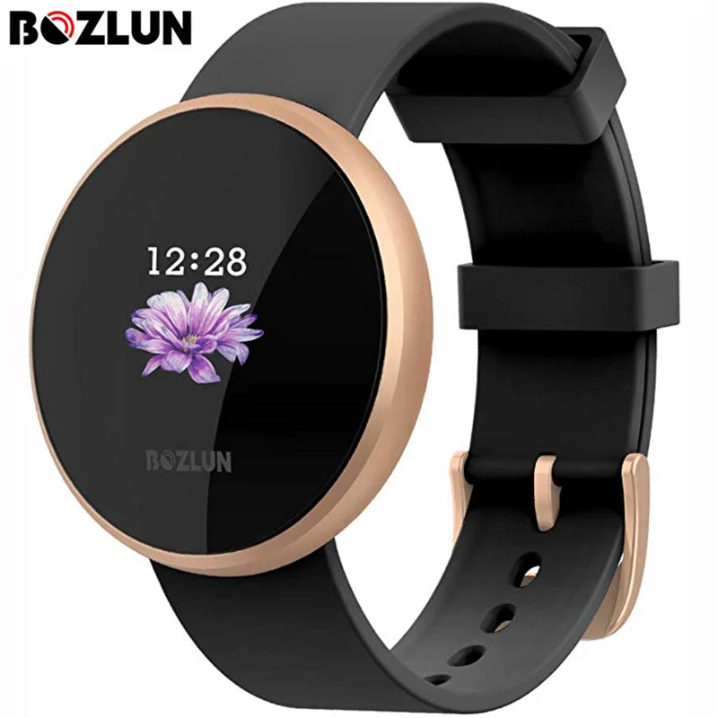 Bozlun Fashion Women Smart Digital Watch Female Period Reminder HeartRate Waterproof Watches Colories Step Beauty Wristwatch B36
