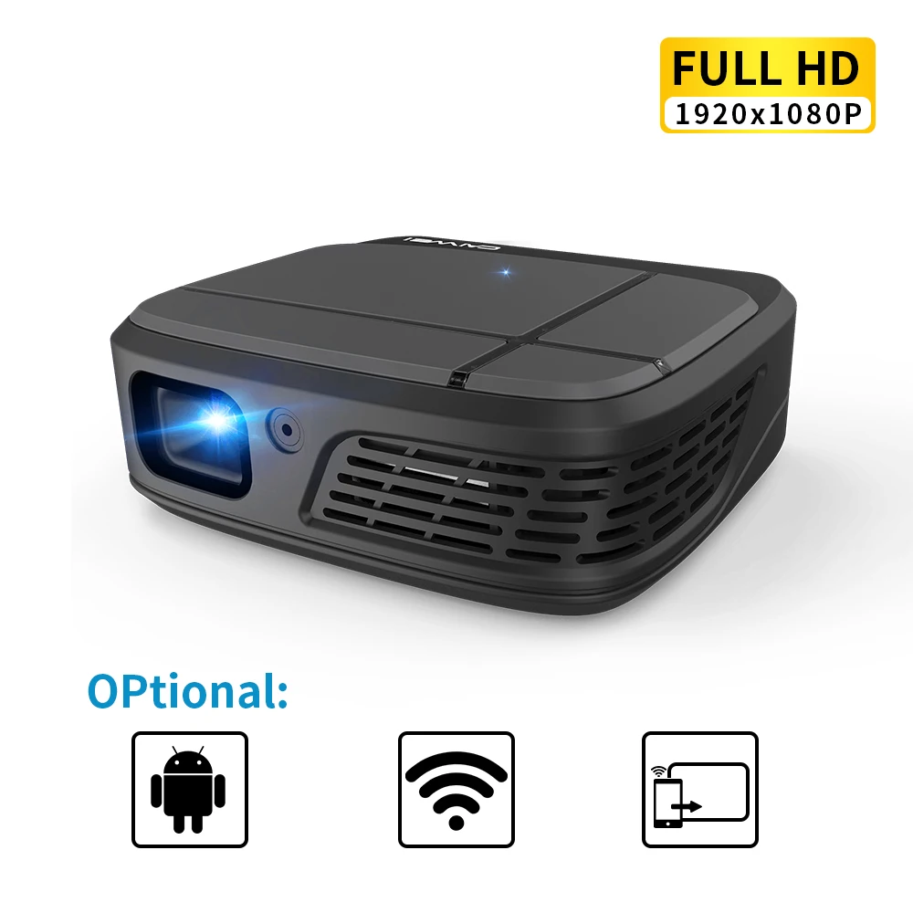 Портативный Умный домашний кинотеатр Wi Fi DLP мини 3D HD светодиодный карманный