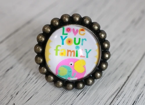 LOVE YOUR Elephant Океанская мультяшная кухонная мебель, шкаф с одной ручкой, классический стиль, американская детская комната, шкаф, шкафчик - Цвет: LOVE YOUR Elephant