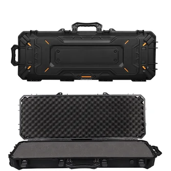 

Tactical Pistol Safety Carry Case Waterproof Hunting Shooting Gun Bag with Foam Pads Impact Resistant Military Gun Case Box