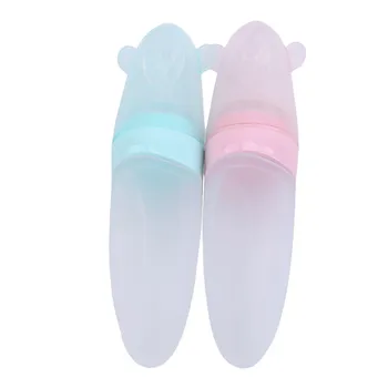 

Baby Food Supplement Spoon Bottle Liquid Squeezed Silicone Rice Paste Bottle Baby Feeding Soft Head Food Supplement Spoon