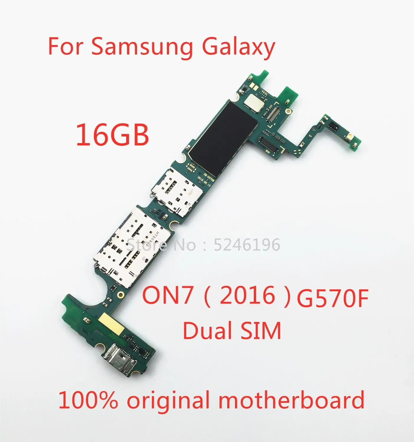 1 шт. подходит для Samsung Galaxy ON7 2016 G570F 16 гб оригинальная материнская плата чип