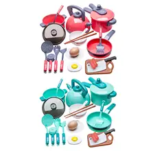 

20Pcs/Set Kids Kitchen Pretend Play Pot and Pans Sets Toys Cookware Educational Toys for Toddlers Baby