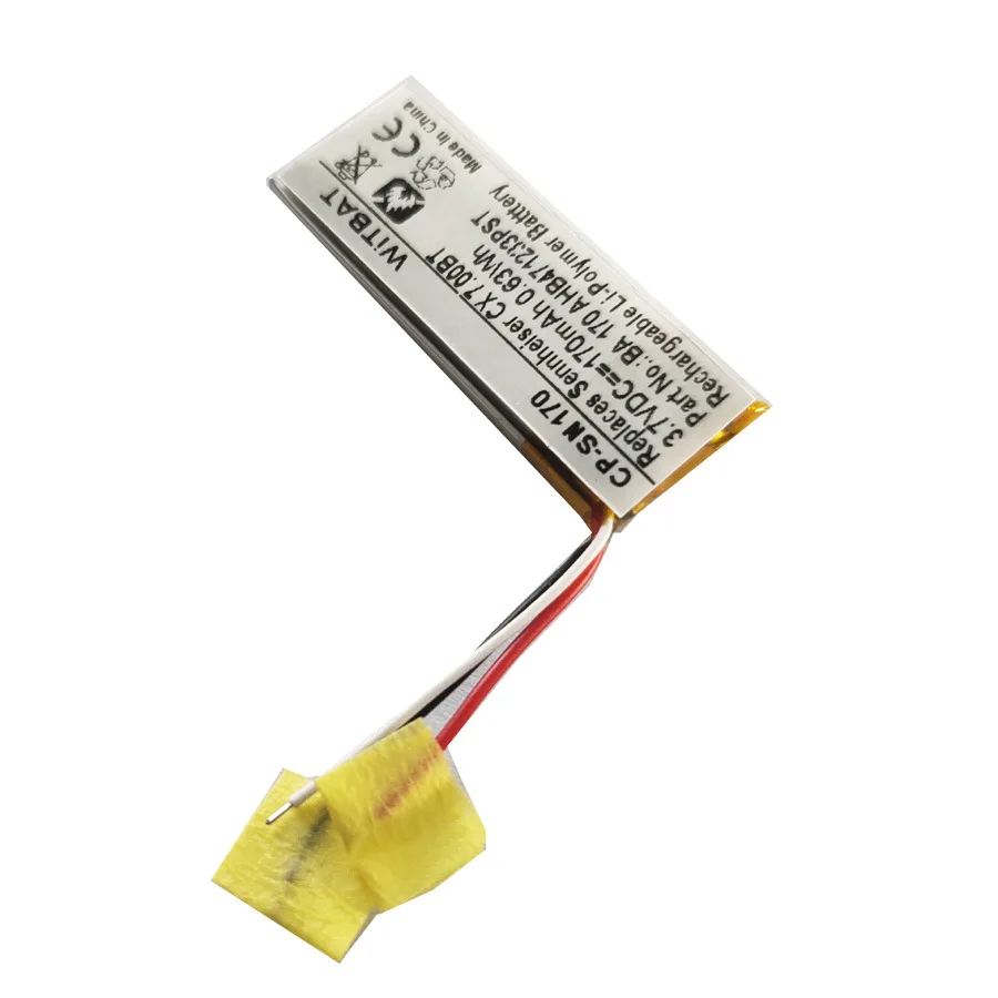 TTVXO 170mAh Wireless Headset Battery for Sennheiser Momentum In Ear Headphone Battery AHB471233PST