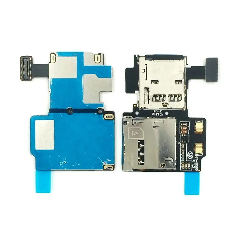 Nuovo Per Samsung Galaxy S4 I9500 Micro Sd Vassoio Di Carta Di Sim Holder Slot Reader Cavo Della Flessione
