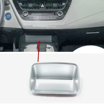 

ABS Plastic accessories internal Car Front Storage box decoration cover trim Car styling For Toyota corolla E210 Sedan 2019 2020