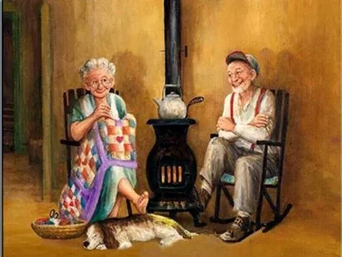 

DIY Diamond Painting Character Old Couple Full Round Portrait Diamond Embroidery Cross Stitch Room Decoration