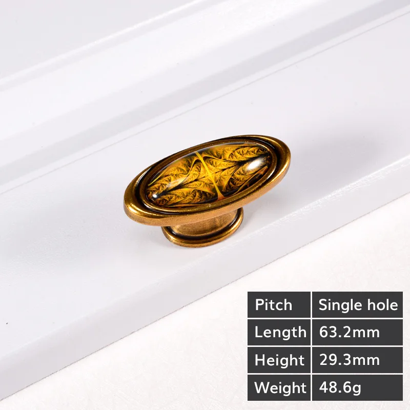 TopHomer Tiradores De Armario Retro Estilo Vintage Para Puertas De Armarios De Cocina, Cajones (juego De 2, 6707-128-bronce Amarillo
