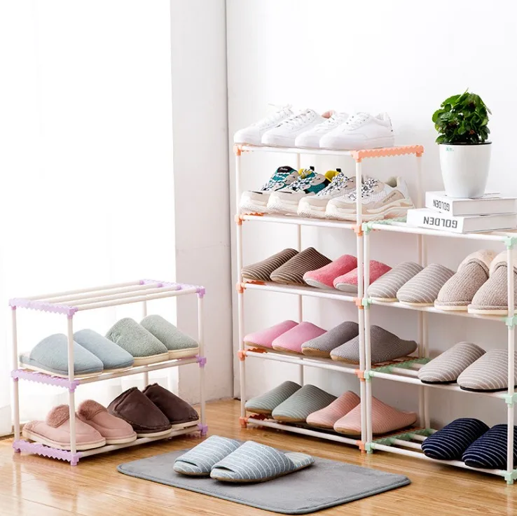 

3/4/5 Layers Easy To Install Shoe Rack Living Room Dormitory Cabinet Organizer Holder Home Nordic Style Home Shoes Shelf Stand