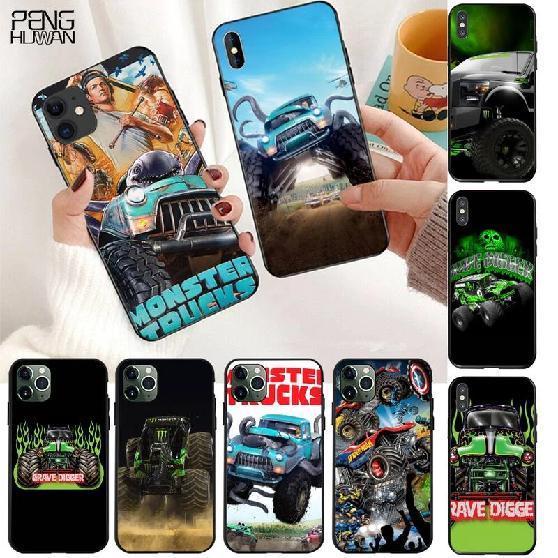 iphone 7 case YJZFDYRM Monster Truck Phone Case for iPhone 11 pro XS MAX 8 7 6 6S Plus X 5S SE 2020 XR case iphone 8 plus wallet case