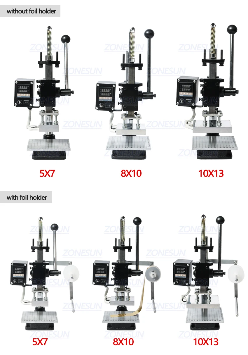 ZONEPACK Press Trainer Hot Foil Stamping Machine for Leather Wood Pape –  ZONESUN