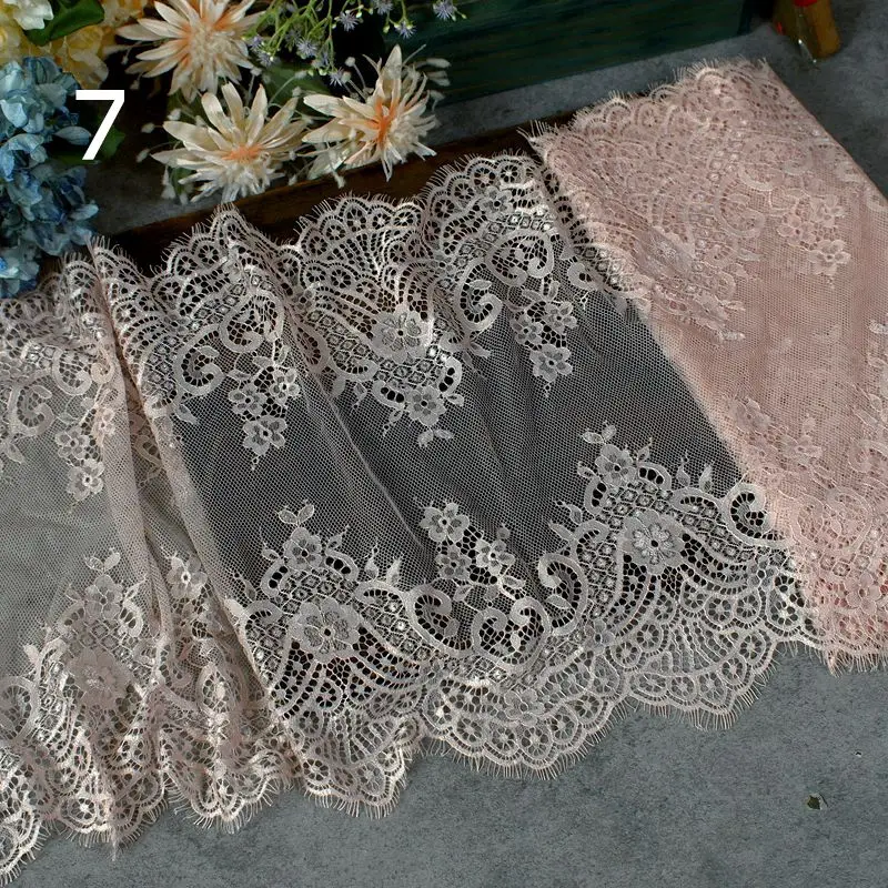 3 meters long eyelashes lace clothing fabric DIY skirt sleeves underwear decoration home tablecloth lace ribbon lace fabric lace sewing accessories lace sewing supplies lace accessories lace garment accessories lace decoration lace frontal wig