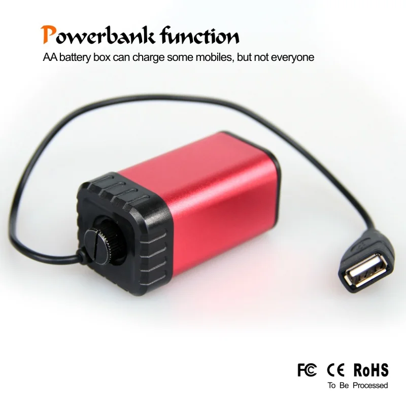Водонепроницаемый USB чехол для аккумулятора, чехол для дома, чехол для велосипеда, головной светильник, велосипедный светильник, лампа и телефон, Новинка
