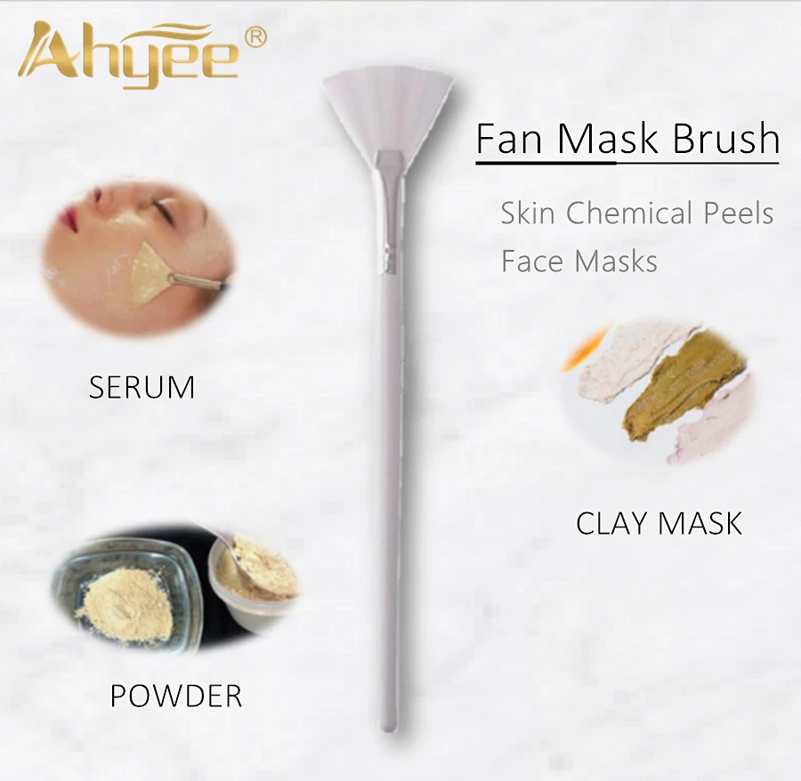 

Professional Fan Brush Clay Mask Serum Tools Synthetic Hair Cosmetic Beauty Skincare Fruit Acid Essence Applicaton