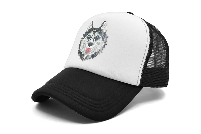 Климат хаски собака Дальнобойщик Кепка Аляска Huskie Кепка шляпа животное Акита щенок Дальнобойщик Кепка s сетка Кепка шляпа для мужчин