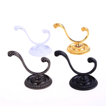 

New Vintage Design Retro Wall Mounted Round Base Double Hook Hanger Holder For Coat/Hat/Clothes/Robe/Towel Hook Heavy Duty