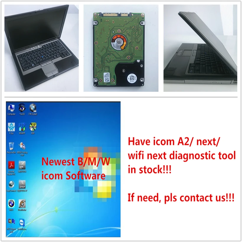 

2019.09 software for BMW icom a2 next diagnostic software ISTA D:4.18 P:3.66.2 with laptop d630 for BMW car diagnosis