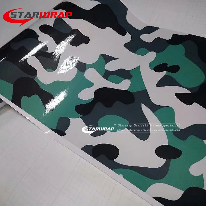Star wrap зеленая Камуфляжная Лента камуфляжная виниловая Автомобильная цветная кузовная Наклейка Фольга с воздушными каналами