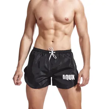 

Summer Swimwear Men Quick Dry Beach Shorts Solid Color Swimming Trunks Surffing Boxer Sportswear Male Swimsuits Maillot De Bain