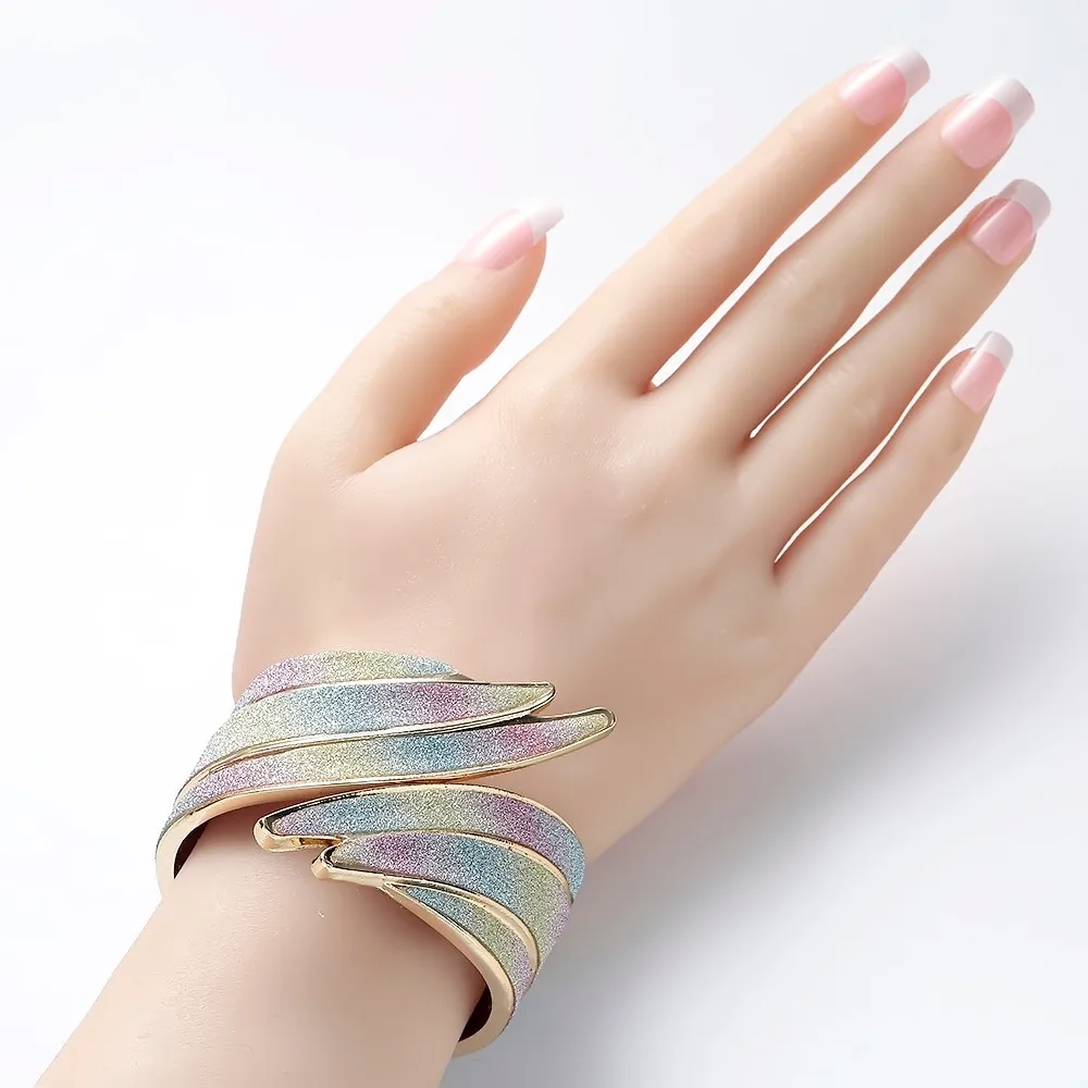 Metal Cuff Bangle Bracelets For Women