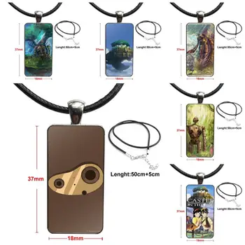 

Fashion Necklace Handmade Rectangle Shape Choker Necklace Jewelry Multi Designs For Men Women Gift Robot Castle In The Sky Soft