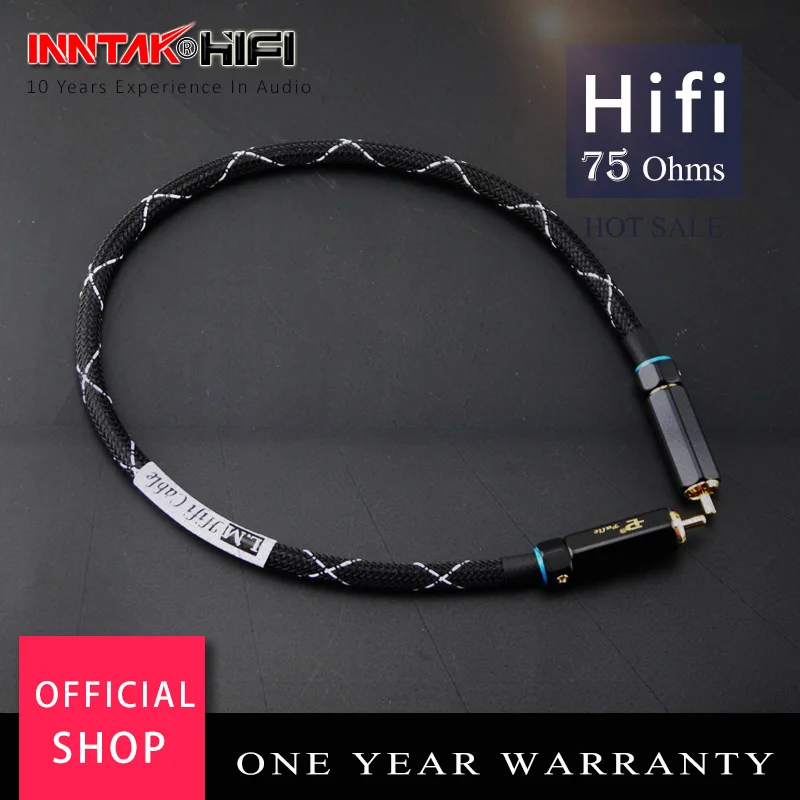 1pcs HIFI 75Ohms BELDEN + Budweiser self-locking RCA to Coaxial Audio Cable | Электроника
