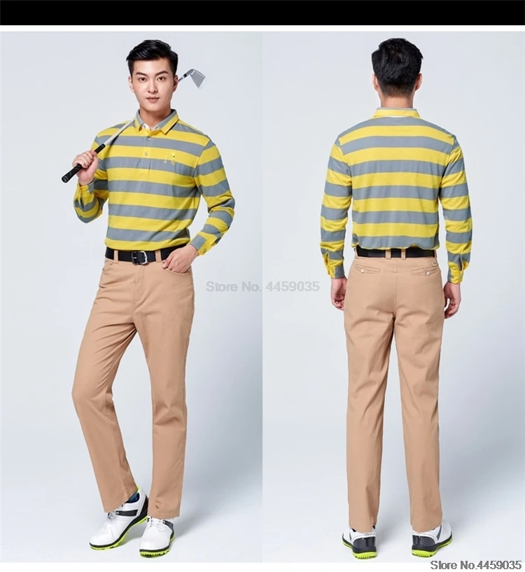 Мужские осенне-зимние ветрозащитные штаны для гольфа, утепленные мягкие длинные штаны, высокие эластичные длинные штаны, одежда для гольфа D0651