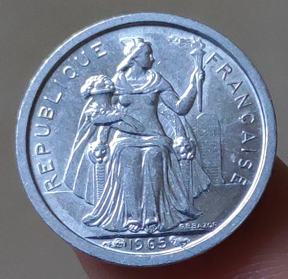 

18mm French Polynesia ,100% Real Genuine Comemorative Coin,Original Collection