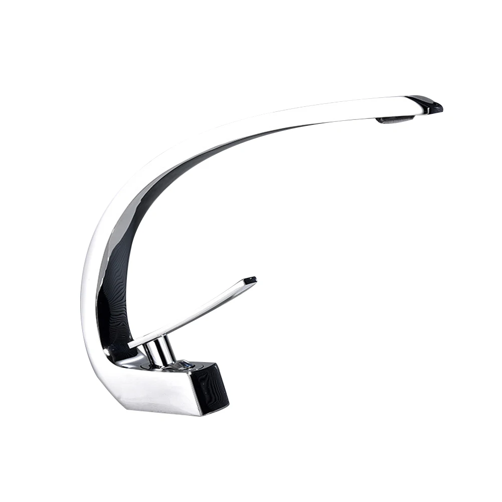 

Single Handle Washroom Deck Mounted Nozzle Home Modern Brass Sink Faucet Mixer Tap Bathroom Basin Hot Cold Water Spout Crane