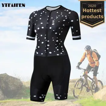 

Cycling Clothing Women's Triathlon Summer Ladies Roller Skating Skinsuit Bike Uniform Bib Jersey Short Sleeve Licras Deportivas