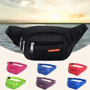 

6 Colors New Unisex Waist Bag Men Women Nylon Bum Bag Travelling Phone Money Sports Bags Female Belt Bags