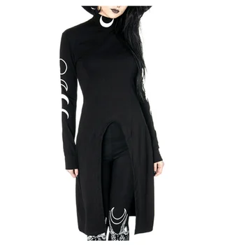 

Dark Print Dress Turtleneck Midi dress Dark Retro Gothic palace sweet princess lolita high waist victorian dress kawaii girl