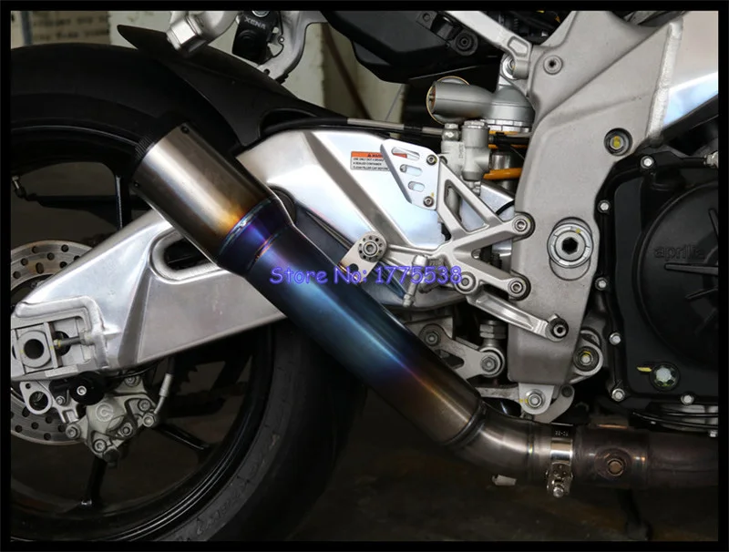 Титан сплава для Aprilia RSV4 мотоцикл выхлопной глушитель трубы Соединительная труба