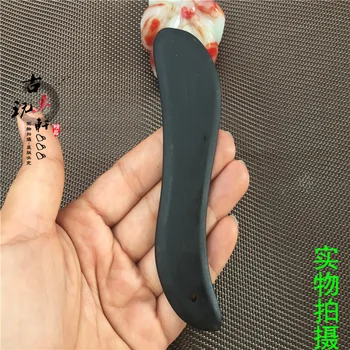 

Natural Bian stone scraping tablet energy stone rib plate head back limbs universal meridian beauty stone tablet
