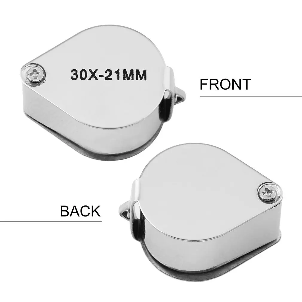 Мини 30X стекло увеличительное стекло для работы с ювелирными изделиями ювелирное Лупа Петля 30*21 мм Triplet Jewelers глаз, стекло