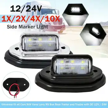 

6LED 12/24V Side Marker Indicator Light Clearance Lamp Truck Trailer Lorry Van
