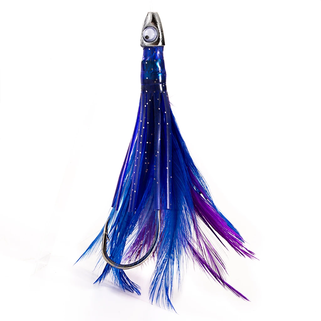 10cm Fully Rigged Big Game Daisy Bird Trolling Chain Boat Fishing Squid Lure Rig Teaser Optional Colors Fishing Lures